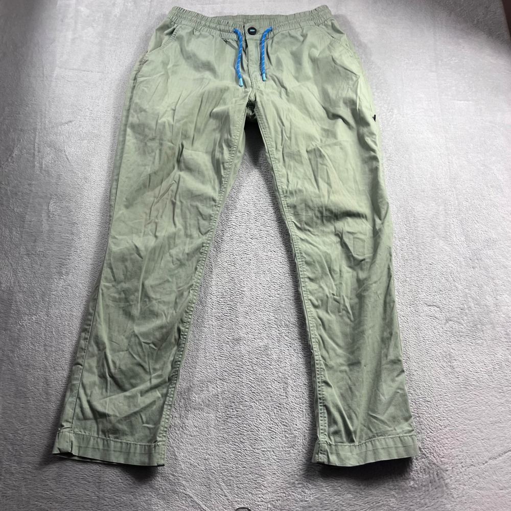 Cotopaxi Mens Subtropic Cotton-Linen Elastic Waist Trail Pants Sage Green Size M